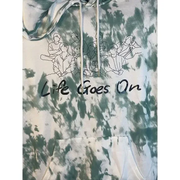 Trendy Queen Women's Oversized Hoodies Fleece Sweatshirts Life Goes On XL NEW - Picture 3 of 6